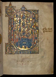 Psalm 1, Initial B, Tree of Jesse, Illustration from the 